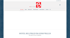 Desktop Screenshot of hotel-bellwald.ch