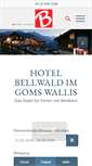 Mobile Screenshot of hotel-bellwald.ch